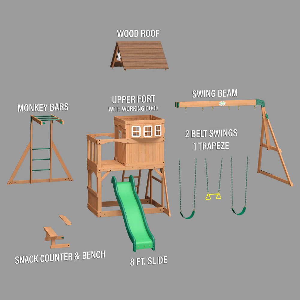 Montpelier Cedar Swing Set