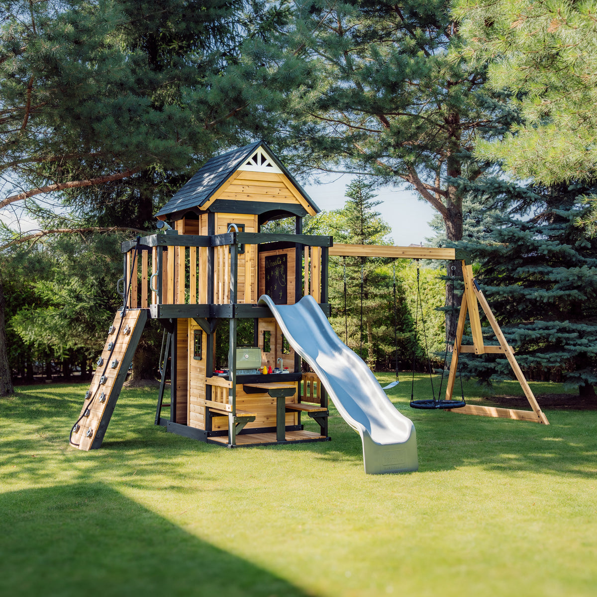 Canyon Creek Cedar Swing Set: the places the safety standard checks