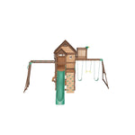 3D model of the Skyfort II cedar swing set, viewable in your garden with AR
