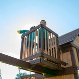 skyfort wooden swing set with tube