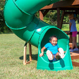 skyfort wooden swing set with tube